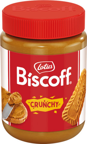 LOTUS Biscoff Crunchy Biscuit Spread 380g (Pack of 6)