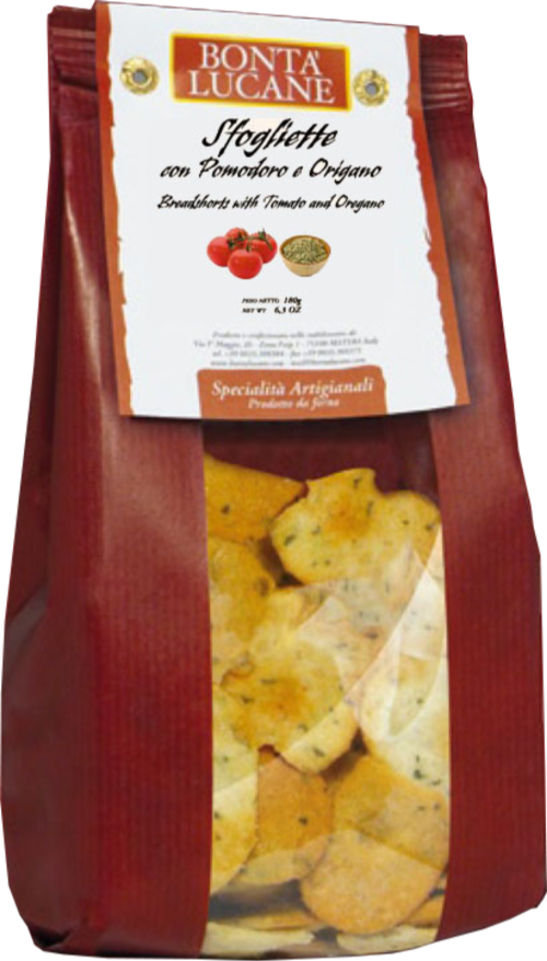 BONTA LUCANE Sfogliette - Breadshorts al gusto Pizza 180g (Pack of 10)