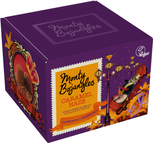 MONTY BOJANGLES Caramel Haze Cocoa Dusted Truffles 100g (Pack of 9)