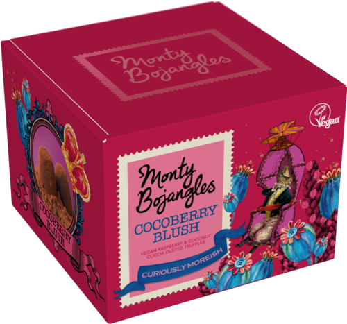 MONTY BOJANGLES Cocoberry Blush Cocoa Dusted Truffles 100g (Pack of 9)