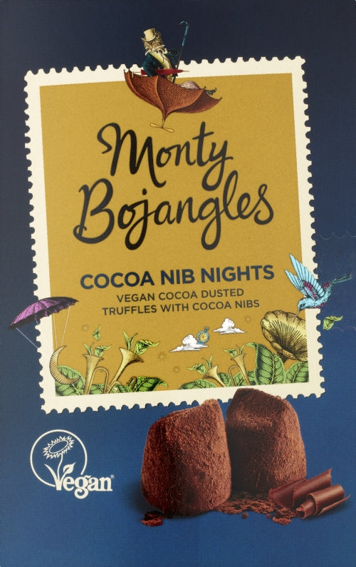 MONTY BOJANGLES Cocoa Nib Nights Cocoa Dusted Truffles 180g (Pack of 5)