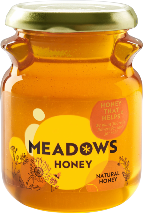 MEADOWS HONEY Natural Honey 340g (Pack of 4)