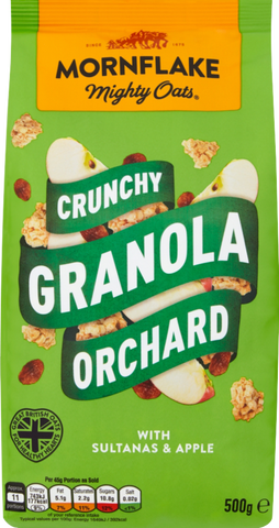 MORNFLAKE Crunchy Granola - Orchard 500g (Pack of 12)