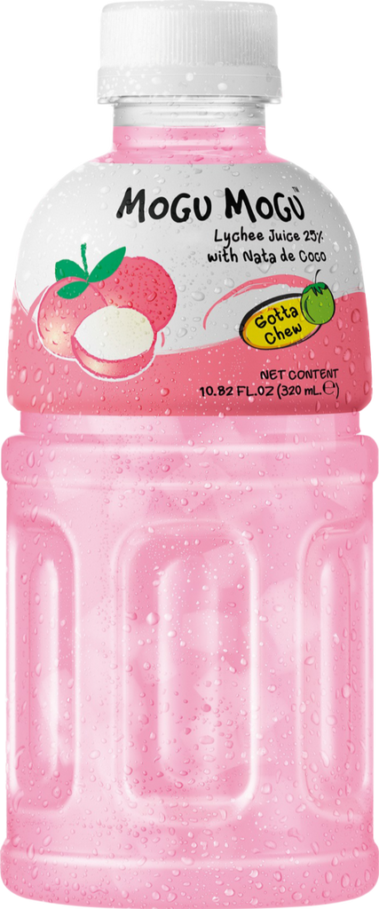 MOGU MOGU Lychee Flavoured Drink with Nata de Coco 320ml (Pack of 6)