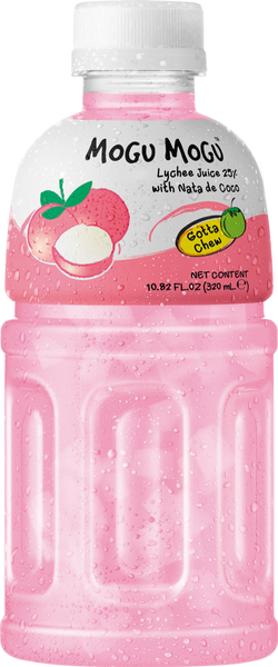 MOGU MOGU Lychee Flavoured Drink with Nata de Coco 320ml (Pack of 6)