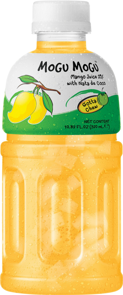 MOGU MOGU Mango Flavoured Drink with Nata de Coco 320ml (Pack of 6)