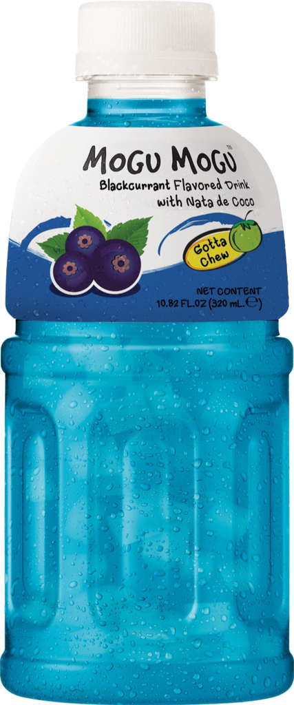 MOGU MOGU Blackcurrant Flavoured Drink / Nata de Coco 320ml (Pack of 6)