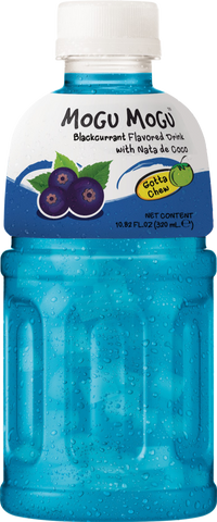 MOGU MOGU Blackcurrant Flavoured Drink / Nata de Coco 320ml (Pack of 6)