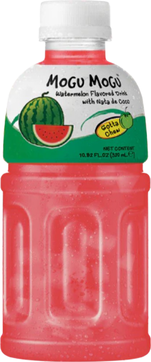 MOGU MOGU Watermelon Flavoured Drink with Nata de Coco 320ml (Pack of 6)