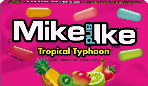 MIKE AND IKE Tropical Typhoon Mix 141g (Pack of 12)