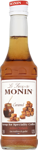 MONIN Caramel Syrup 25cl (Pack of 6)