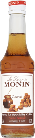 MONIN Caramel Syrup 25cl (Pack of 6)