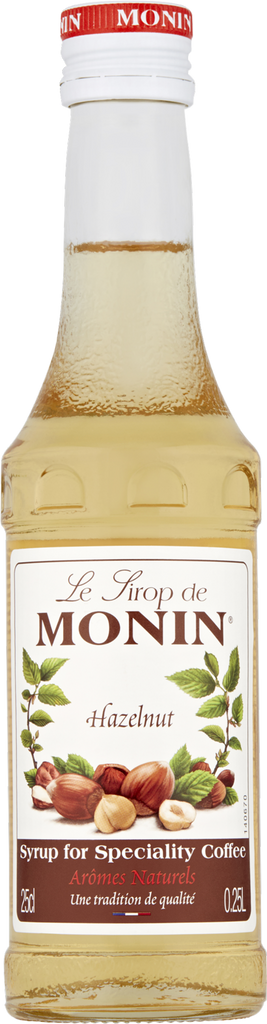 MONIN Hazelnut Syrup 25cl (Pack of 6)