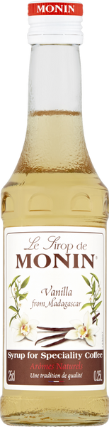 MONIN Vanilla Syrup 25cl (Pack of 6)