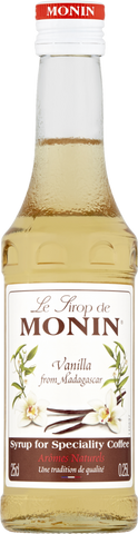 MONIN Vanilla Syrup 25cl (Pack of 6)