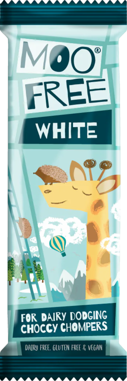 MOO FREE Mini Bar - White 20g (Pack of 20)