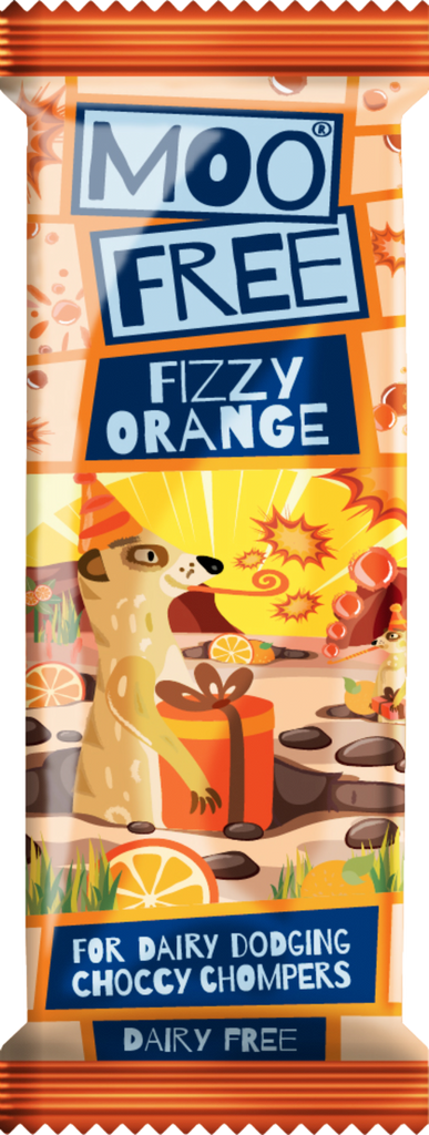 MOO FREE Mini Bar - Fizzy Orange 20g (Pack of 20)