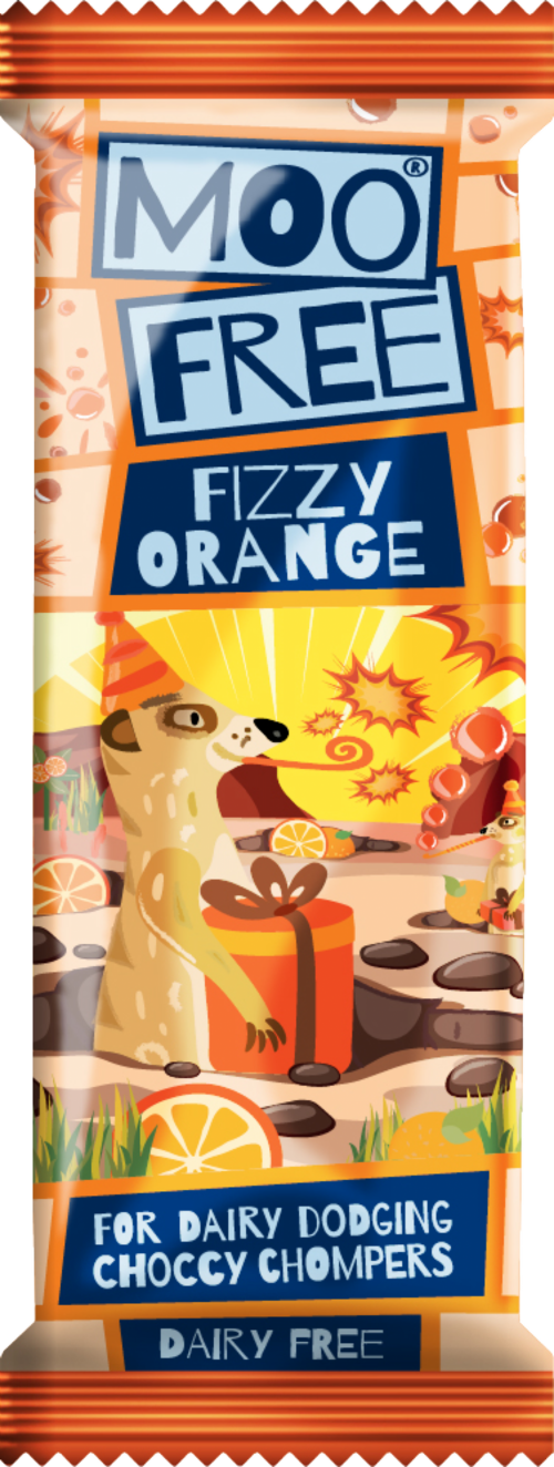 MOO FREE Mini Bar - Fizzy Orange 20g (Pack of 20)