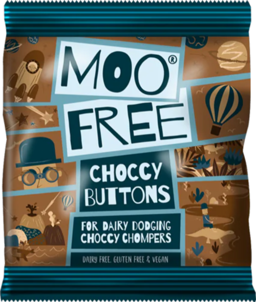 MOO FREE Choccy Buttons 25g (Pack of 25)