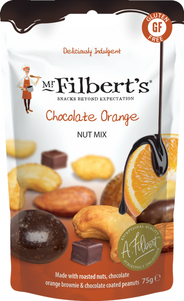 MR FILBERT'S Chocolate Orange Nut Mix 75g (Pack of 15)