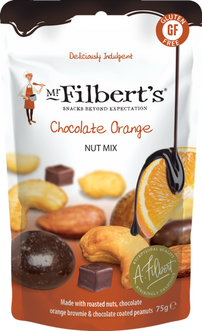 MR FILBERT'S Chocolate Orange Nut Mix 75g (Pack of 15)