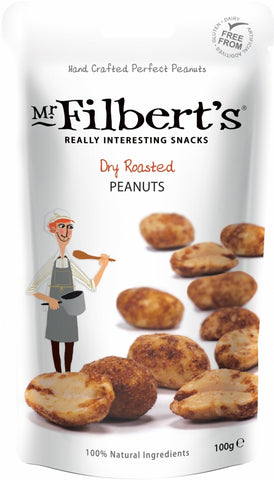 MR FILBERT'S Dry Roasted Peanuts 100g (Pack of 12)