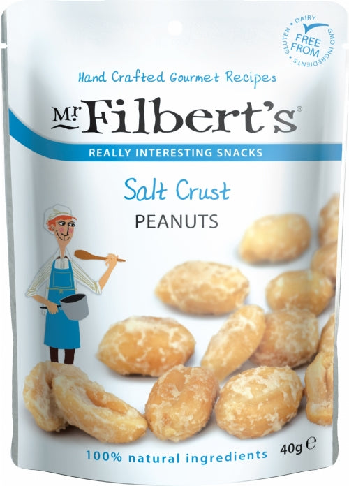 MR FILBERT'S Salt Crust Peanuts 40g (Pack of 20)