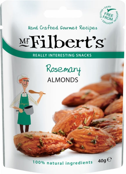 MR FILBERT'S Rosemary Almonds 40g (Pack of 20)