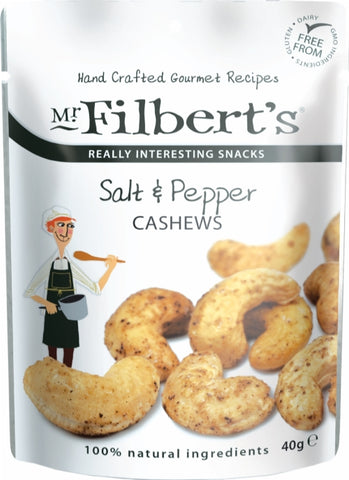 MR FILBERT'S Salt & Pepper Cashews 40g (Pack of 20)