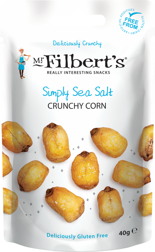 MR FILBERT'S Simply Sea Salt Crunchy Corn 40g (Pack of 15)