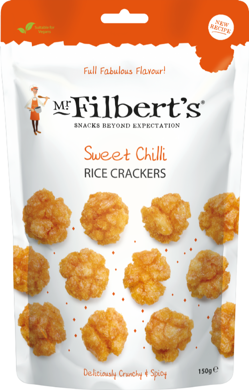 MR FILBERTS Sweet Chilli Rice Crackers 150g (Pack of 6)