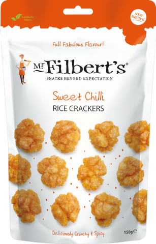 MR FILBERTS Sweet Chilli Rice Crackers 150g (Pack of 6)