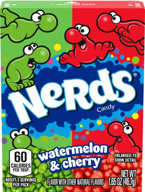 FERRARA Nerds - Watermelon & Cherry Candy 46.7g (Pack of 36)