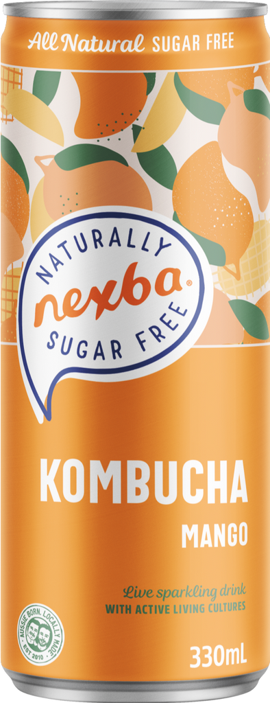 NEXBA Kombucha - Mango 330ml (Pack of 12)