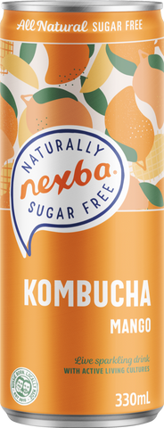 NEXBA Kombucha - Mango 330ml (Pack of 12)