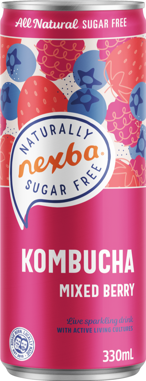 NEXBA Kombucha - Mixed Berry 330ml (Pack of 12)