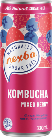 NEXBA Kombucha - Mixed Berry 330ml (Pack of 12)