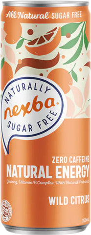 NEXBA Natural Energy Drink - Wild Citrus 250ml (Pack of 12)