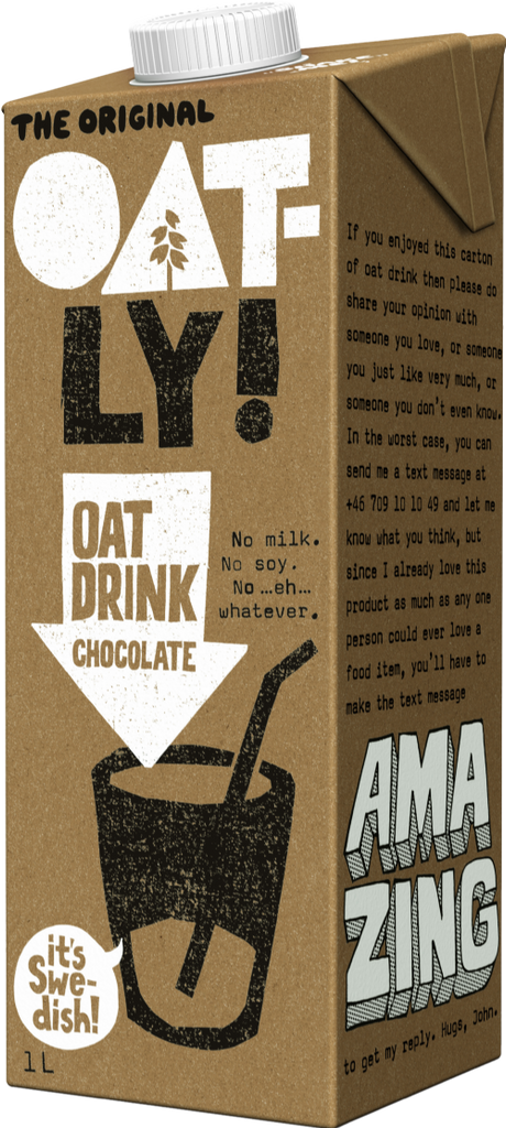 OATLY! Oat Drink - Chocolate 1L (Pack of 6)