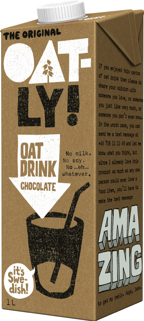 OATLY! Oat Drink - Chocolate 1L (Pack of 6)