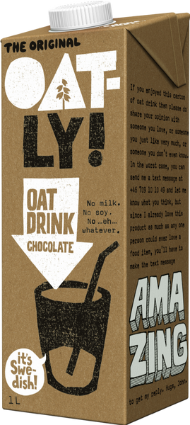 OATLY! Oat Drink - Chocolate 1L (Pack of 6)