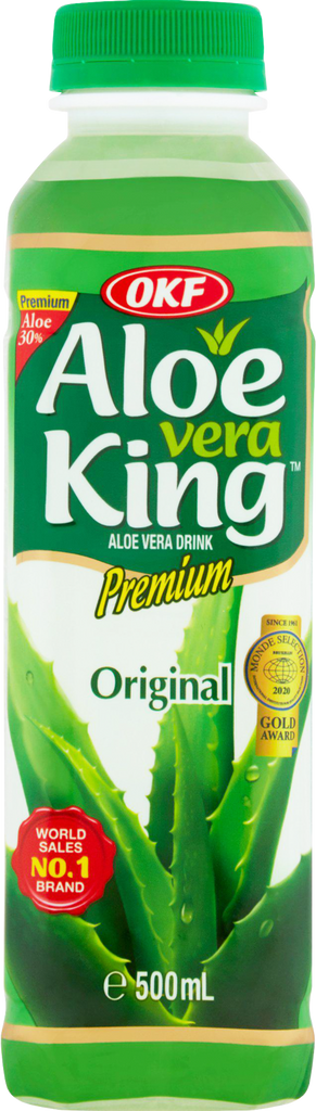 OKF Aloe King - Natural Aloe Vera Drink 500ml (Pack of 20)