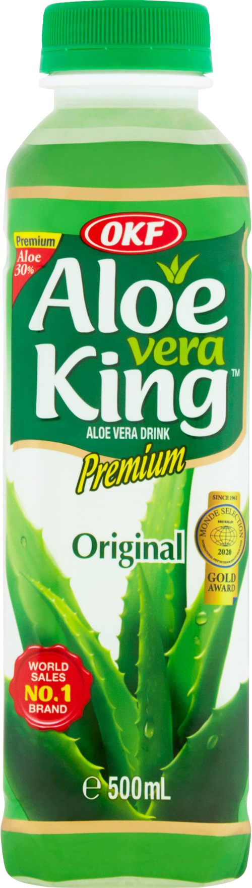 OKF Aloe King - Natural Aloe Vera Drink 500ml (Pack of 20)