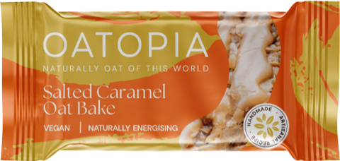 OATOPIA Salted Caramel Oat Bake 120g (Pack of 16)