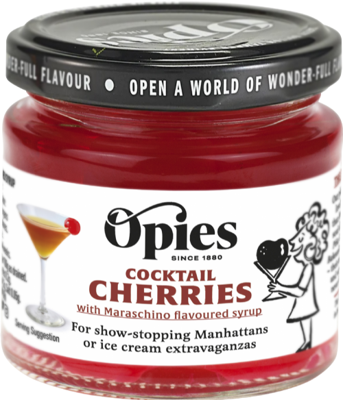 OPIES Cocktail Cherries 130g (Pack of 6)