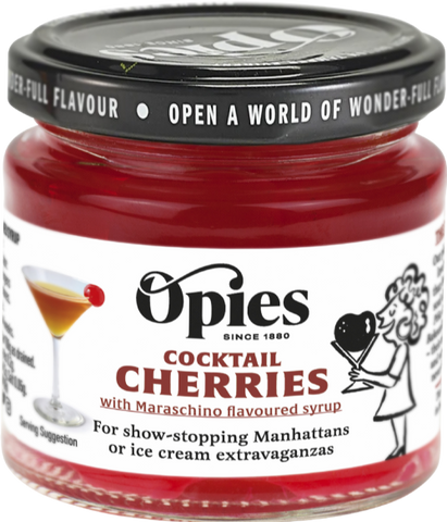 OPIES Cocktail Cherries 130g (Pack of 6)