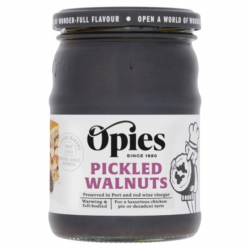 OPIES Pickled Walnuts with Ruby Port 370g (Pack of 6)