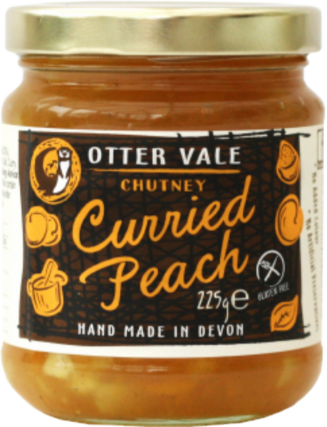 OTTER VALE Curried Peach Chutney 225g (Pack of 6)