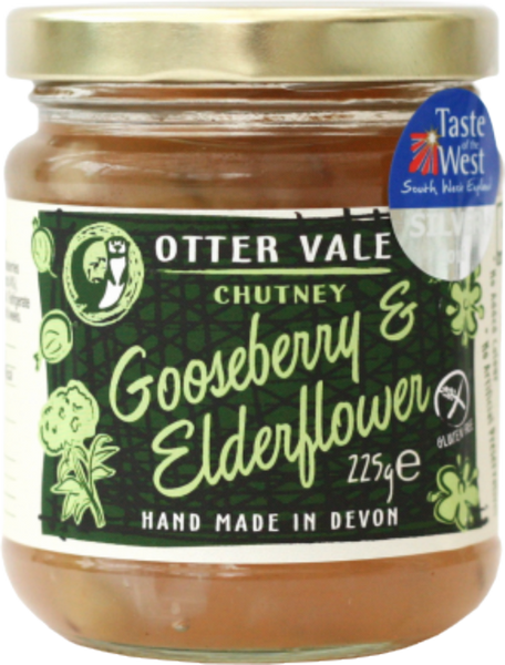 OTTER VALE Gooseberry & Elderflower Chutney 225g (Pack of 6)