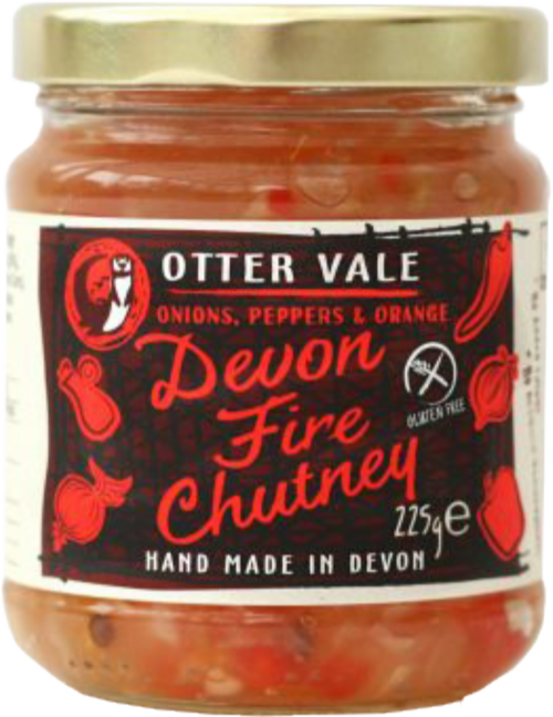 OTTER VALE Devon Fire Chutney 225g (Pack of 6)